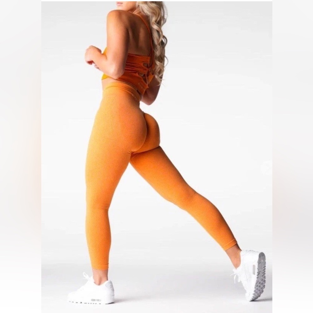NVGTN Contour Seamless Leggings Color Burnt Orange‎ Size Medium Athletic